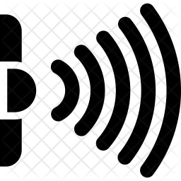 256x256 Motion Sensor Icon Of Glyph Style