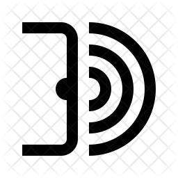 256x256 Motion Sensor Icon Of Line Style