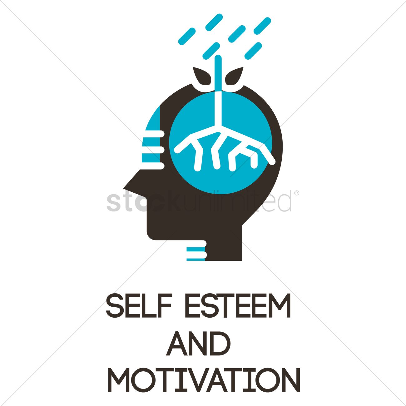 Self Esteem And Motivation Icon Vector Image 1300x1300 Self Esteem And Motivation Icon Vector Image