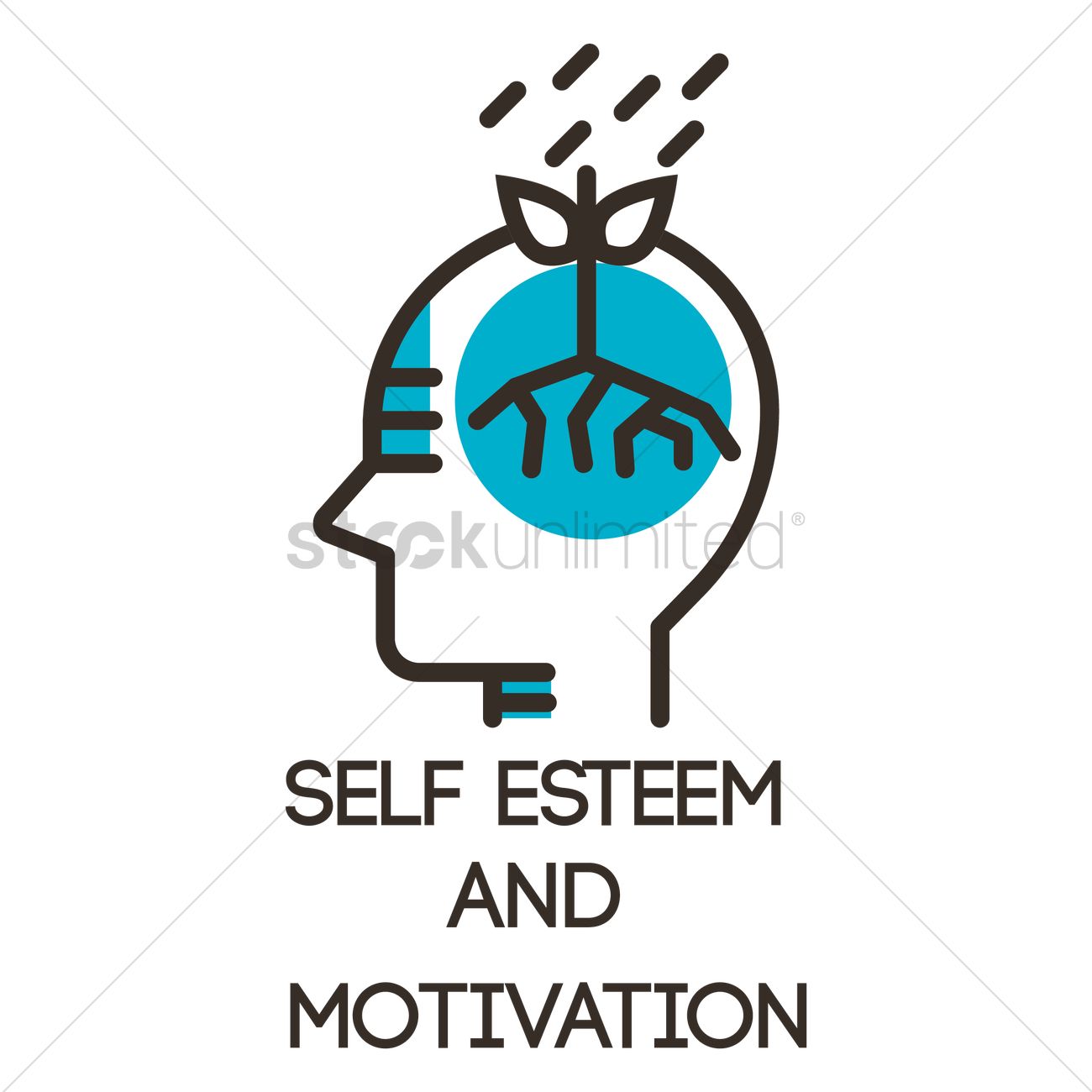 Self Esteem And Motivation Icon Vector Image 1300x1300 Self Esteem And Motivation Icon Vector Image