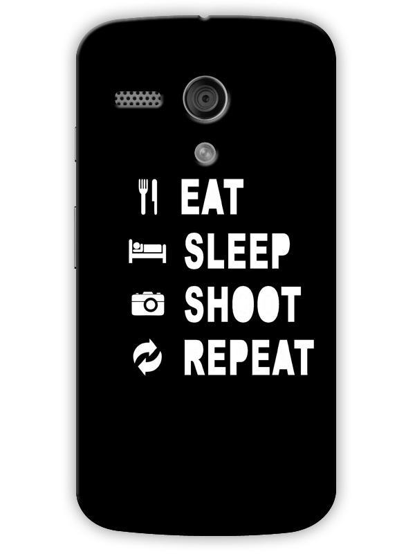 600x800 Eat Sleep Shoot Repeat Icon Minimal Designer Matte Finish
