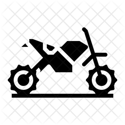 256x256 Motocross Icon Of Glyph Style