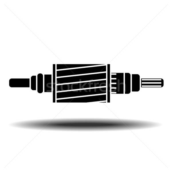 600x600 Electric Motor Icon Vector Illustration Volodymyr Vechirnii