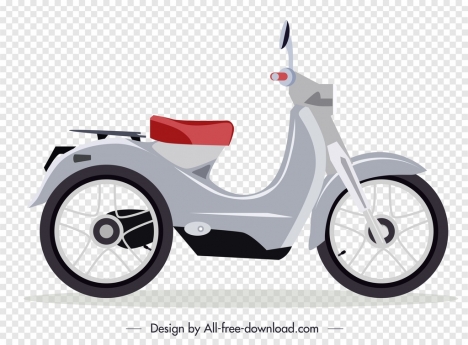468x345 Motorbike Icon Classical Decor Grey Sketch Vectors Stock In Format