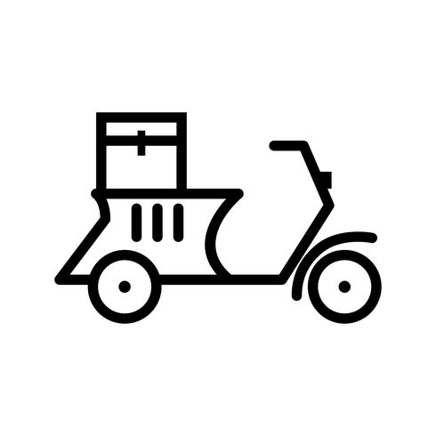 490x490 Vector Delivery Motorbike Icon