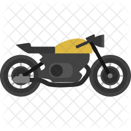 256x256 Motorcycle Icon Of Flat Style