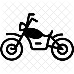 256x256 Motorcycle Icon Of Glyph Style