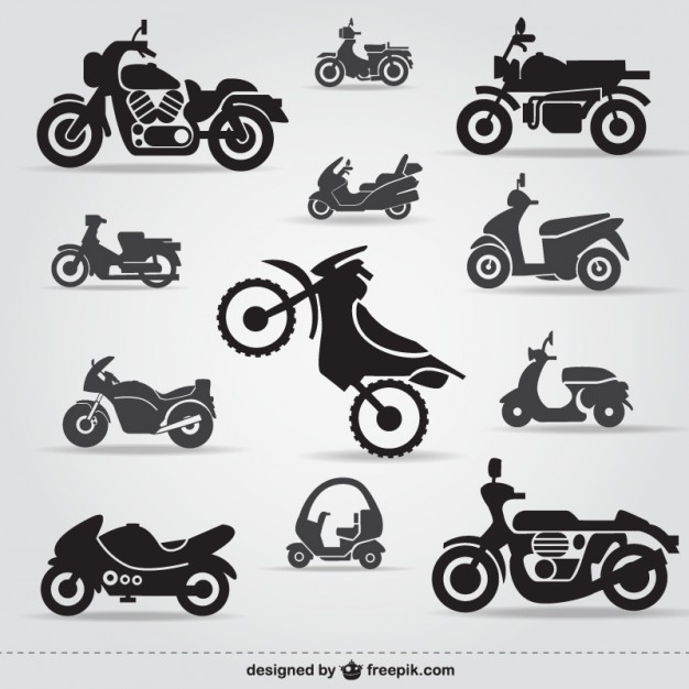 626x626 Motorcycle Icons Free Vector Free Download