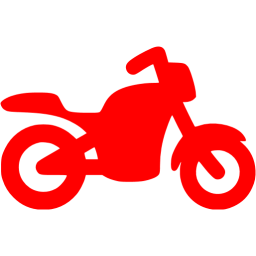 256x256 Red Motorcycle Icon