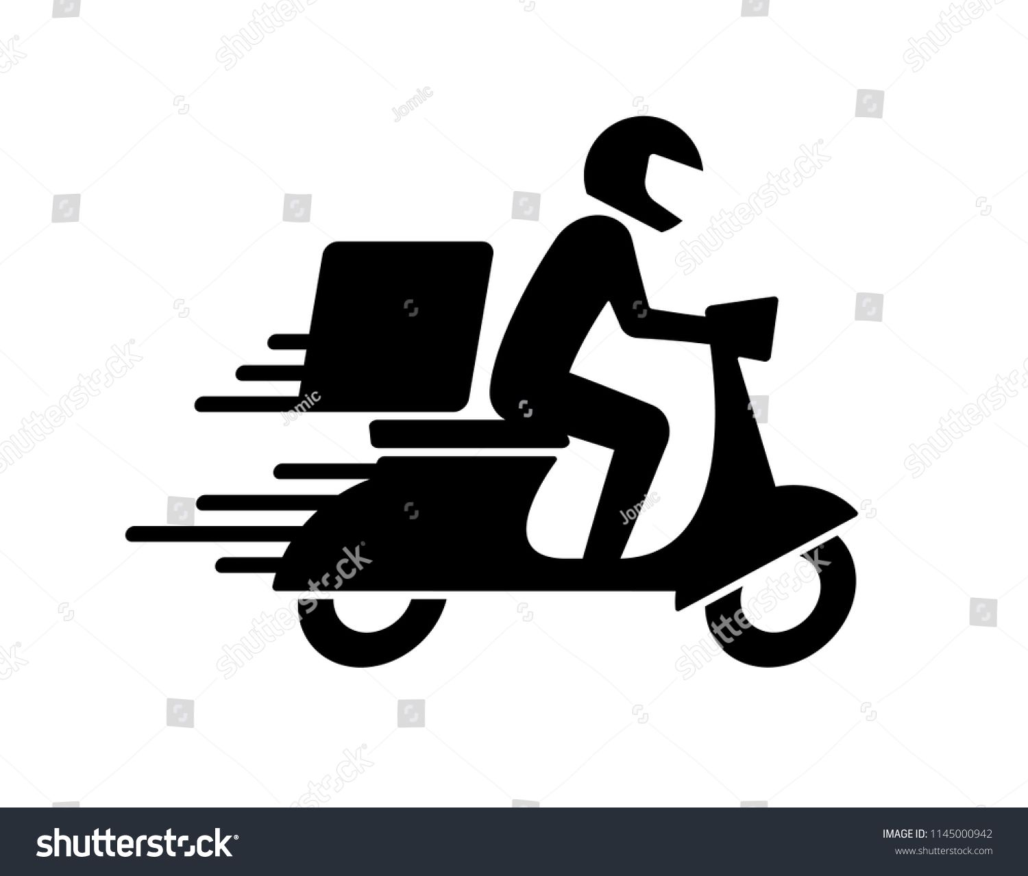 1500x1279 Shipping Fast Delivery Man Ridding Motorcycle Icon Symbol