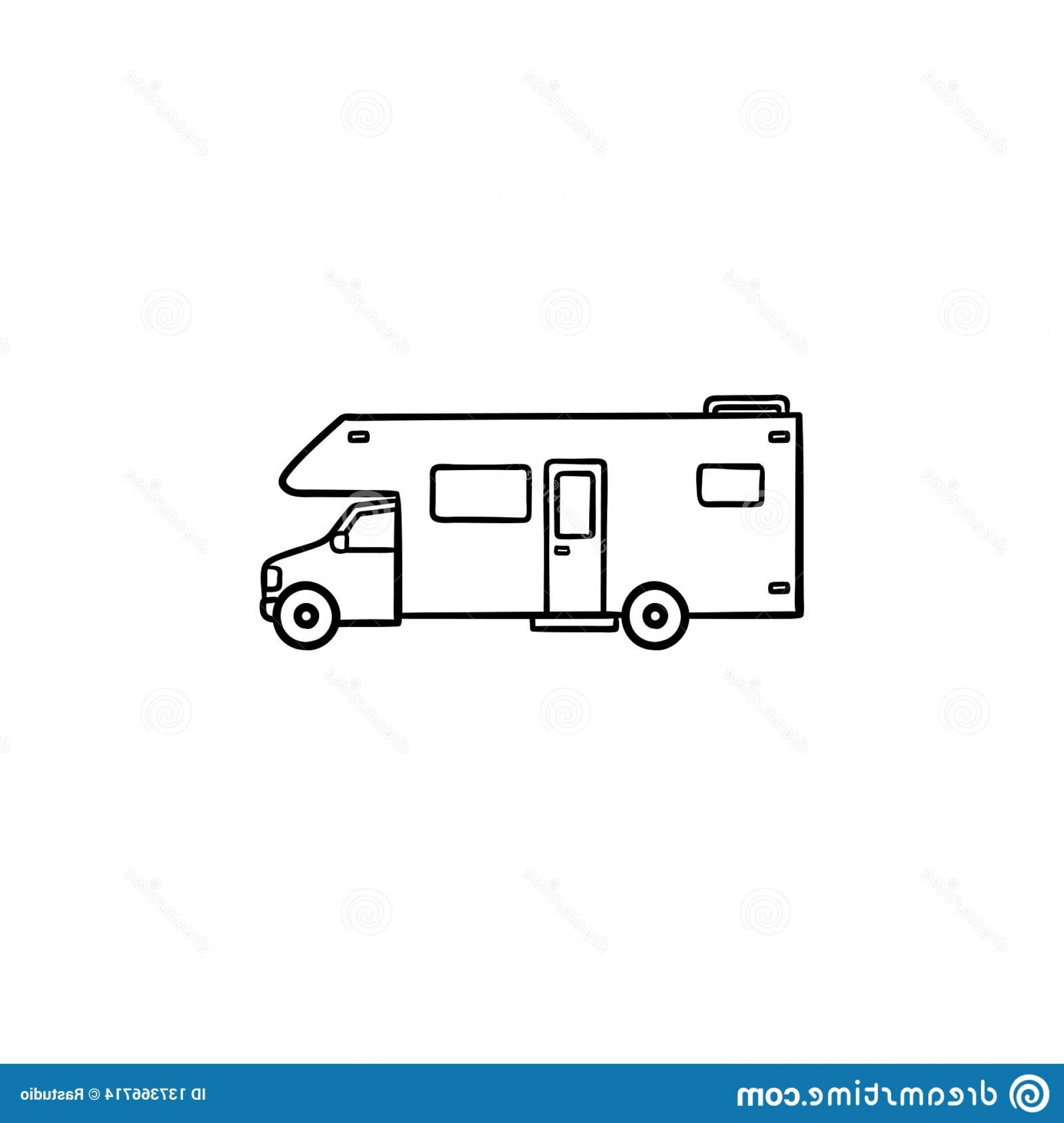 1920x2026 Recreational Vehicle Hand Drawn Outline Doodle Icon Recreational