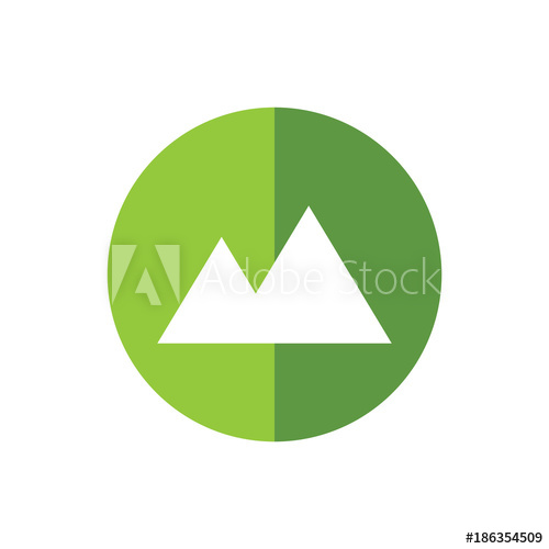 500x500 Mount Icon Vector Template Design