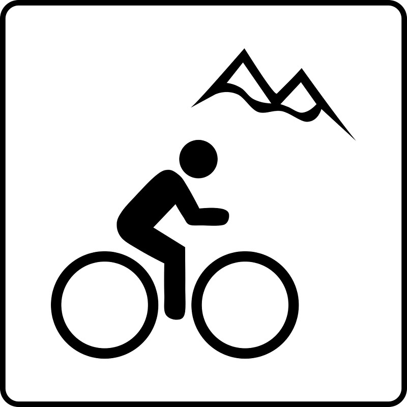 Mountain Biking Icon Art Print 800x800 Mountain Biking Icon Art Print