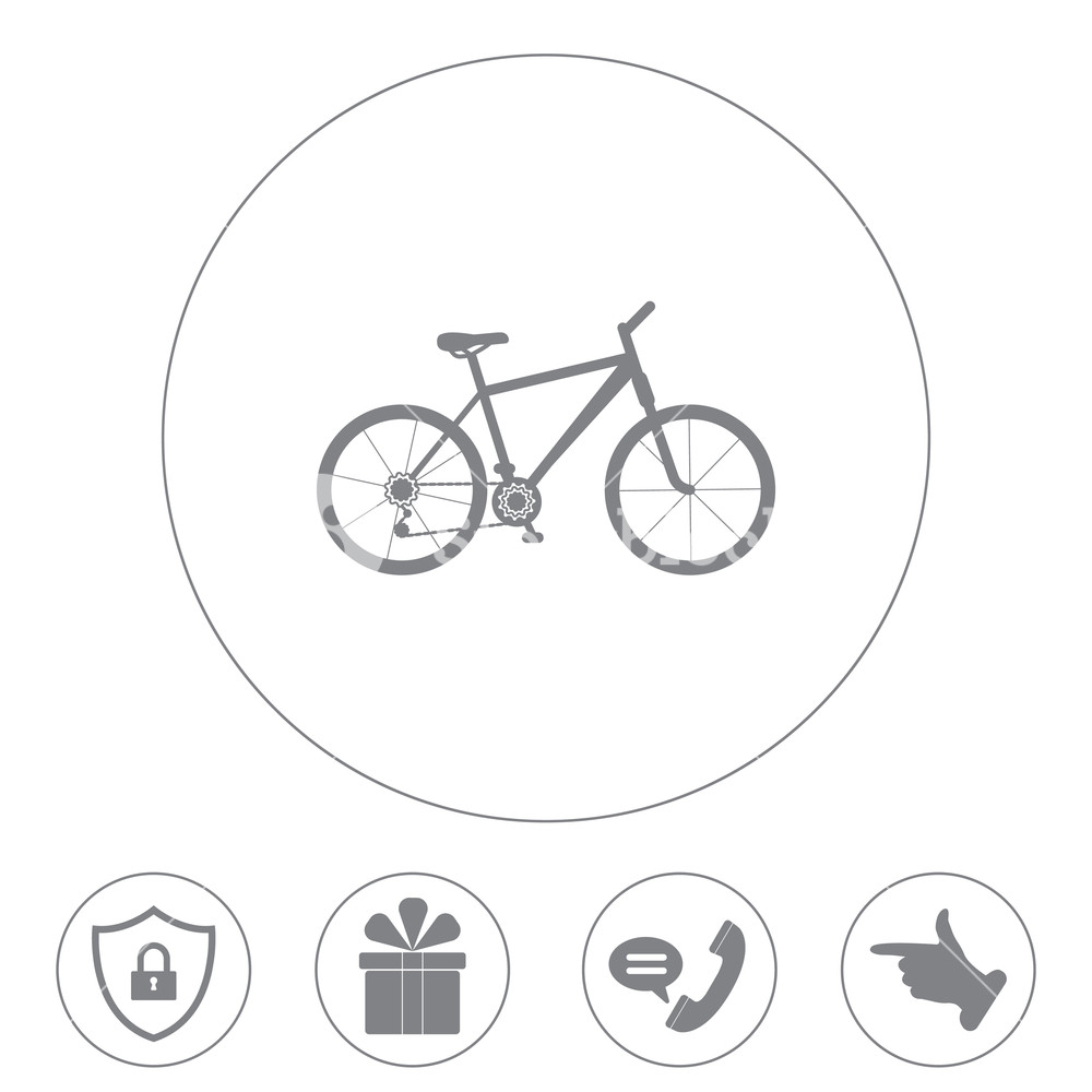 Bicycle Icon Illustration Of A Mountain Bike Royalty Free Stock 1000x1000 Bicycle Icon Illustration Of A Mountain Bike Royalty Free Stock