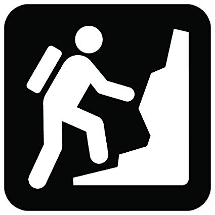 Mountain Climbing Icon