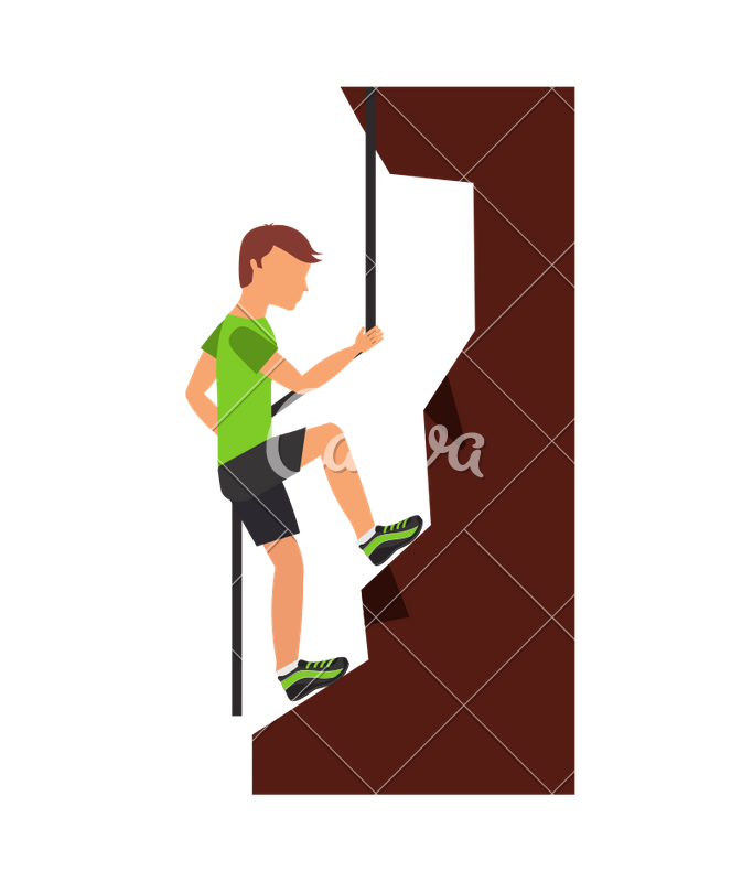 683x800 Mountain Climbing Icon