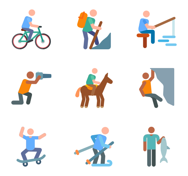 600x564 Climbing Icons