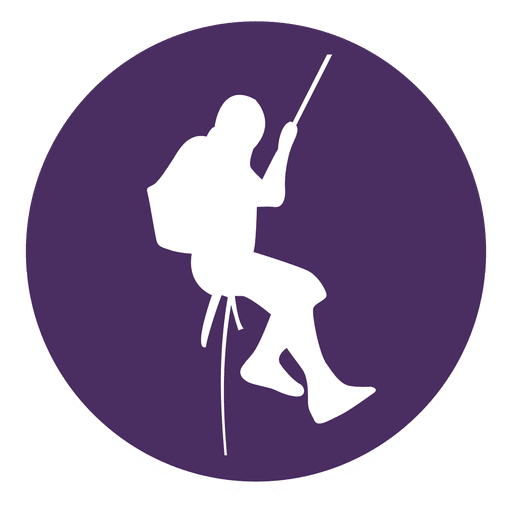 512x512 Mountain Climbing Circle Icon