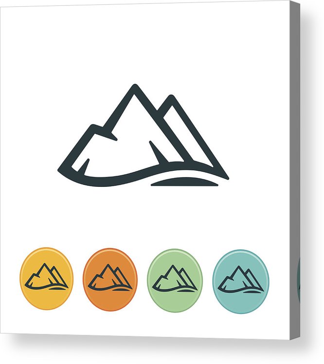 666x750 Mountan Acrylic Print