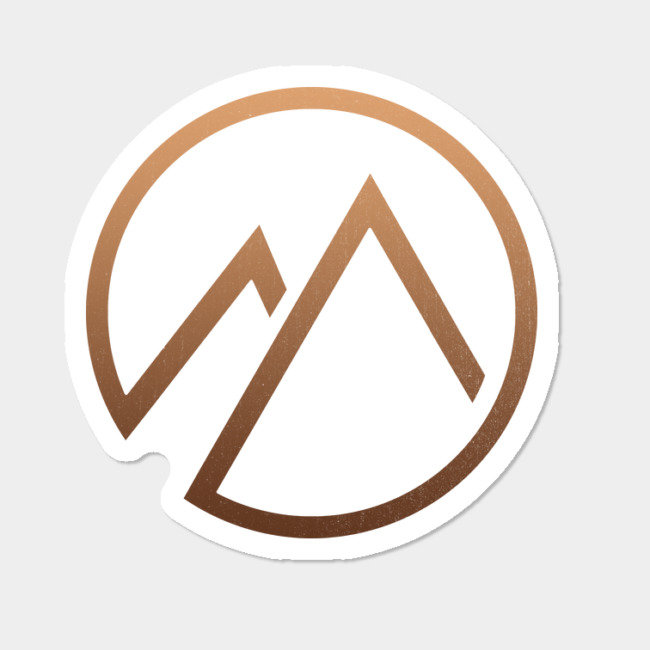 650x650 Mountan Sticker