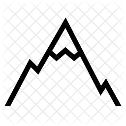 256x256 Mountan Of Line Style