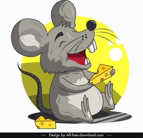 468x452 Mouse Animal Icon Funny Cartoon Character Sketch Vectors Stock
