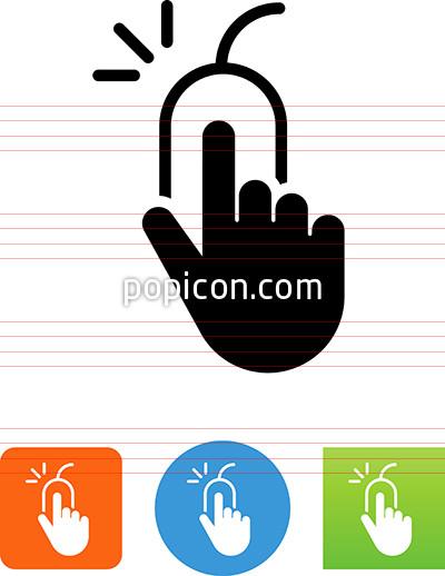 400x518 Hand Clicking A Mouse Icon