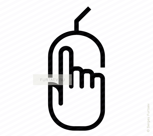 620x553 Mouse Vector Icon