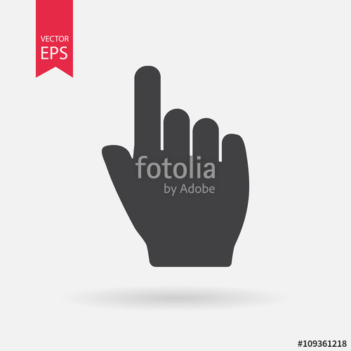 500x500 Mouse Hand Cursor Icon Stock Image And Royalty Free Vector
