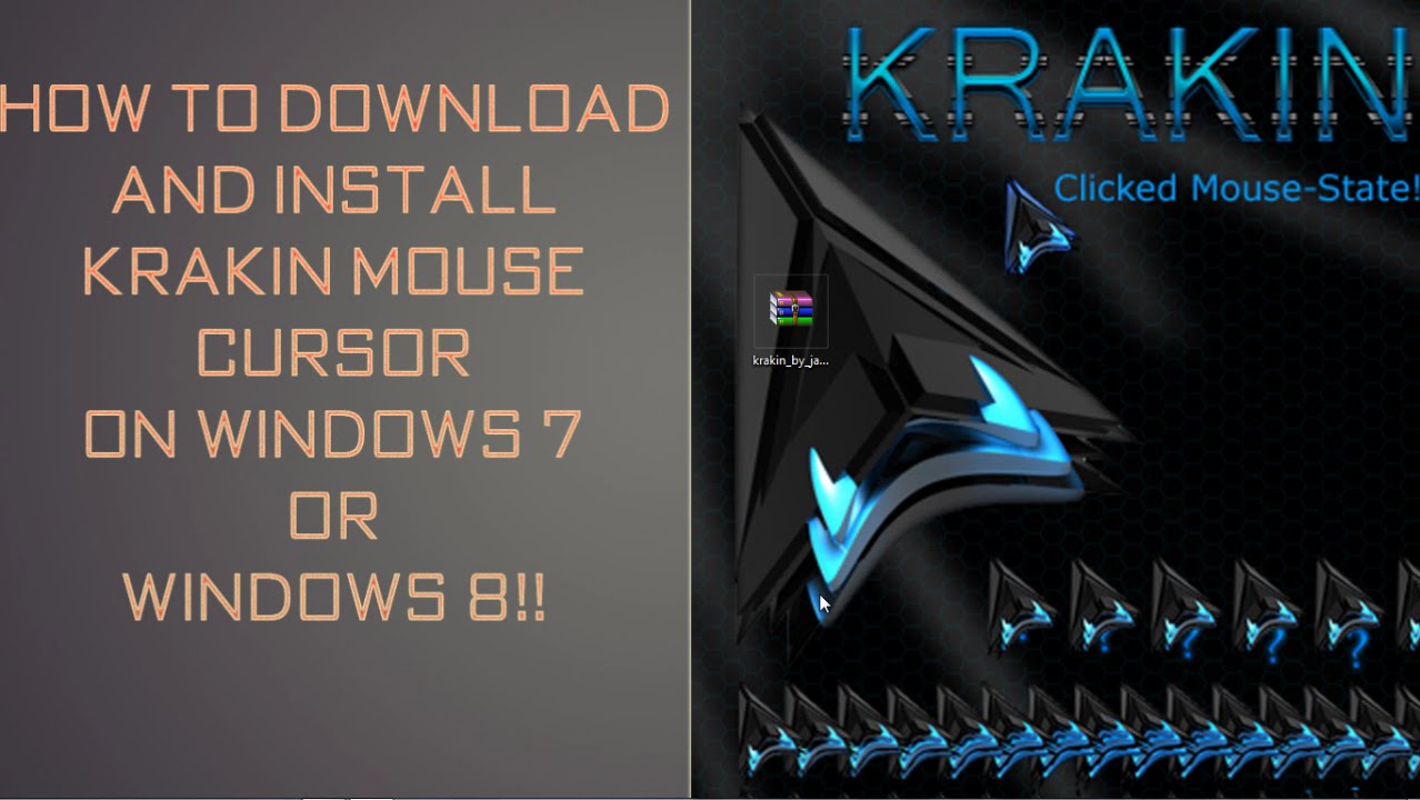 1278x720 How To Download And Install Krakin Mouse Cursor On Windows