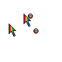 200x200 Rainbow Animated Mouse Icon Pack