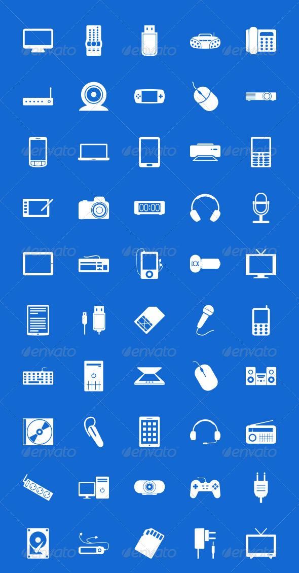 590x1130 Electronics Icons