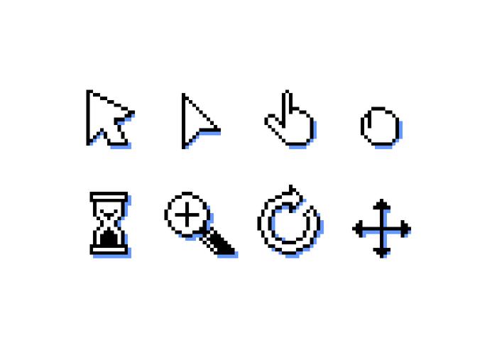 700x490 Mouse Over Pixel Icon Free Vector