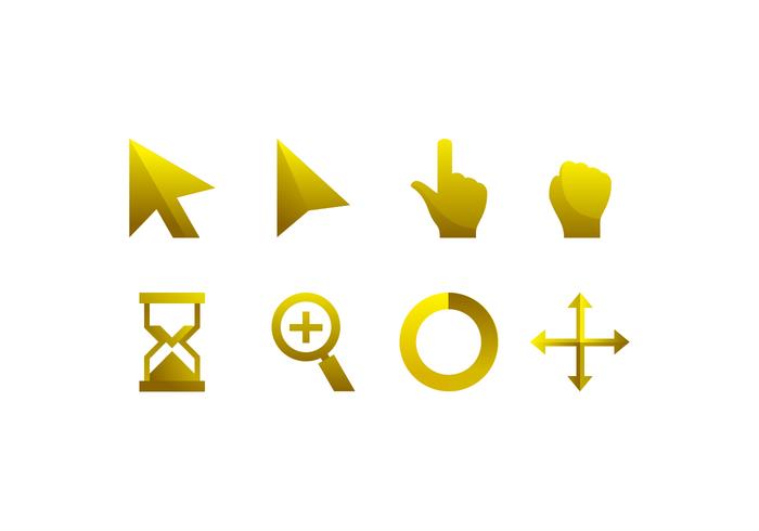 700x490 Gold Mouse Over Icon Free Vector