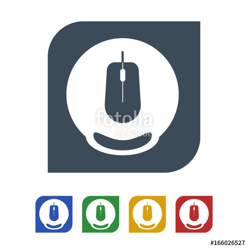 500x500 Mouse Pad Icon Isolated On White Background Vector Illustration