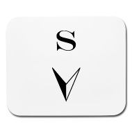 190x190 South Icon Compass Black Mouse Pad Spreadshirt