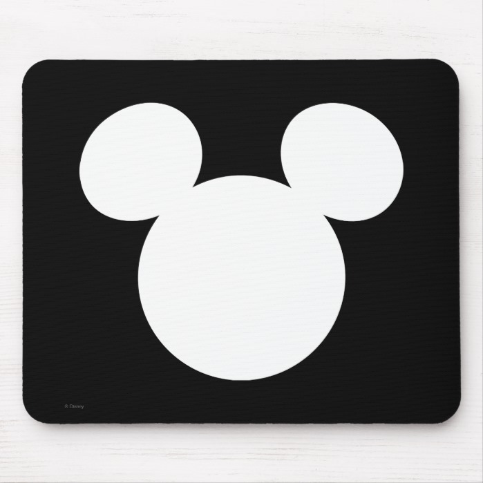 699x699 Disney Logo White Mickey Icon Mouse Pad