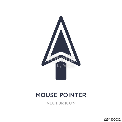 500x500 Mouse Pointer Icon On White Background Simple Element