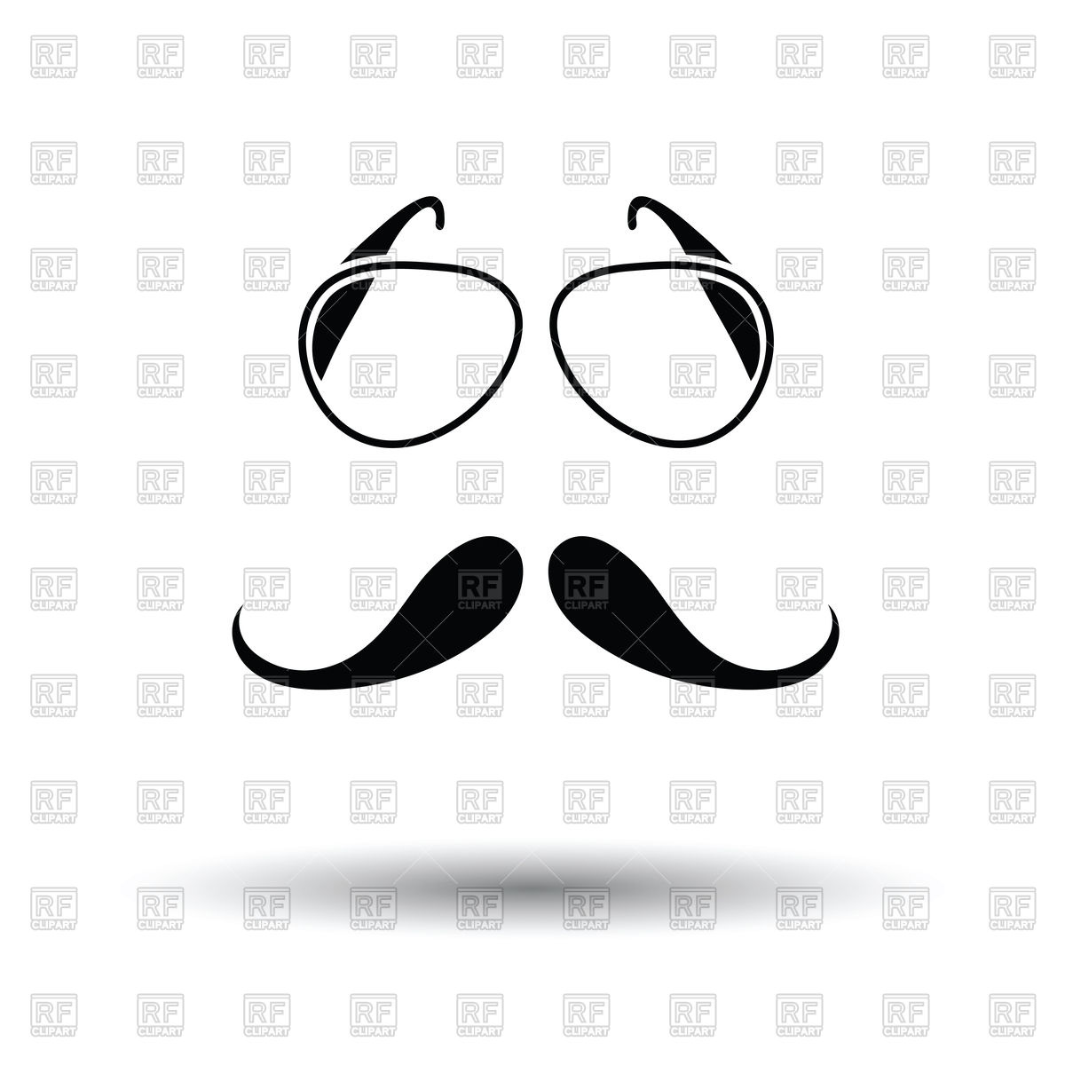 1200x1200 Glasses And Mustache Icon Vector Image Of Signs, Symbols, Maps