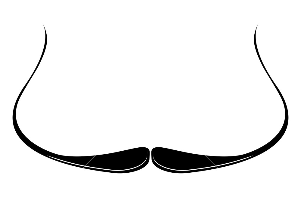1000x667 Moustache Icon Vector In The Dali Style Royalty Free Stock Image