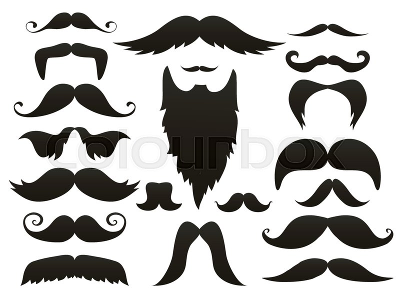 800x600 Moustache Mustache Icon Isolated Stock Vector Colourbox