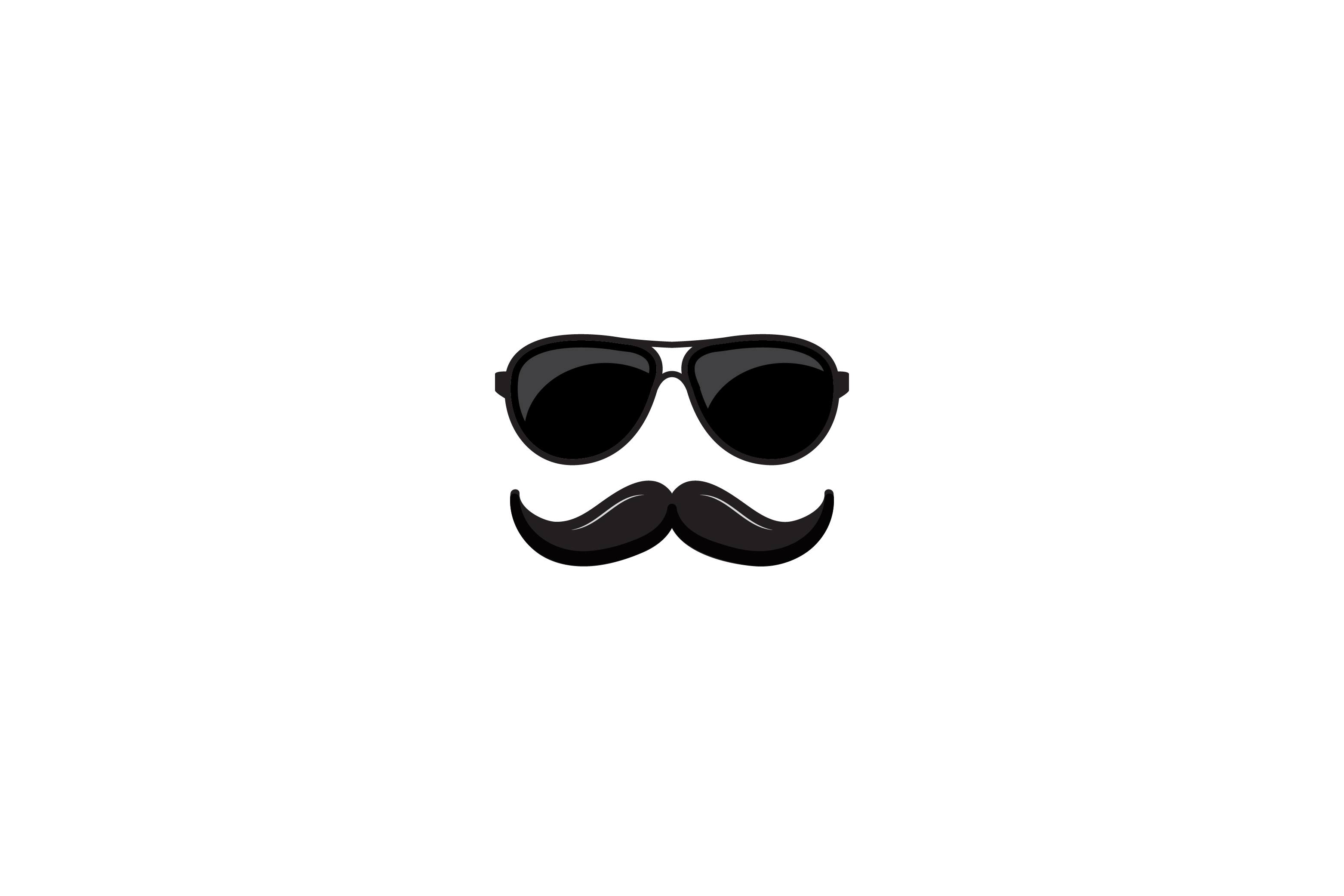 3125x2083 Mustache And Glasses Icon Graphic