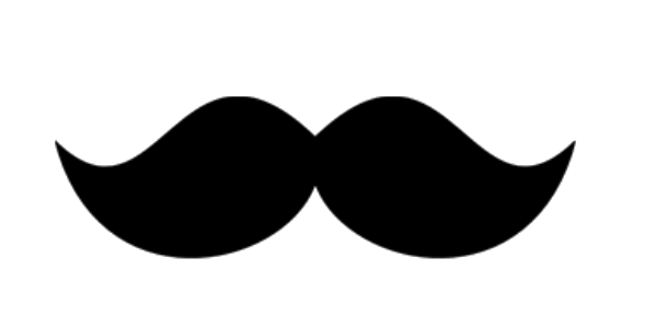 589x300 Classic Moustache Man Black