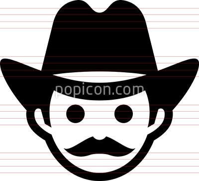 400x363 Cowboy Icon