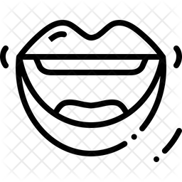 256x256 Mouth Icon Of Line Style
