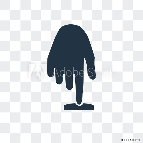 500x500 Hand Move Icon Isolated On Transparent Background Modern