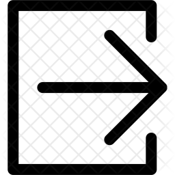 256x256 Exit, Right, Arrow, Move, Remove, Direction Icon Of Line Style