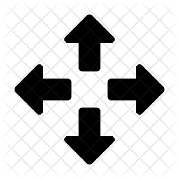 256x256 Move Icon Of Glyph Style