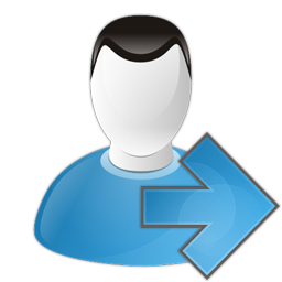 256x256 Move User Right Icon