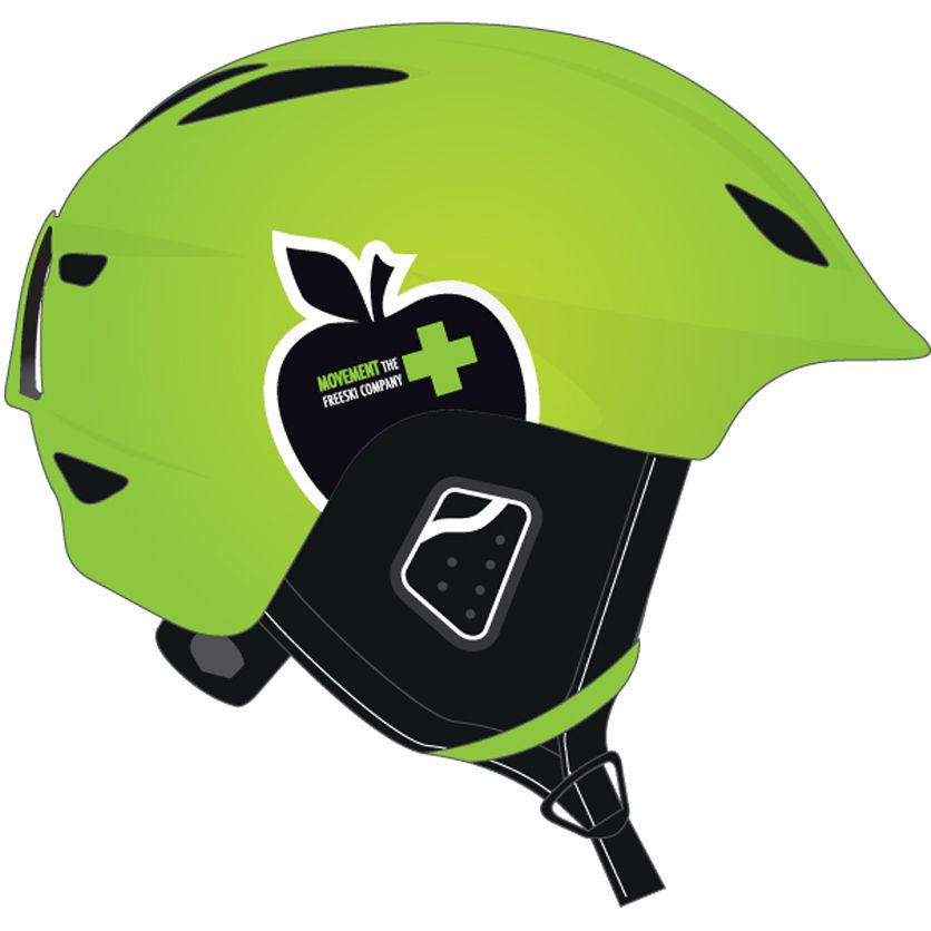 836x836 Movement Icon Ski Crash Helmet Lime Green Sizes M L